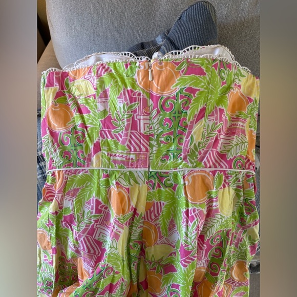 Lilly Pulitzer Vintage Preston Strapless juice bar dress size 2 - Picture 3 of 7